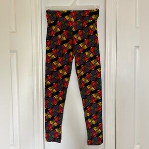LuLaRoe Leggings with Colorful Gift Box Pattern